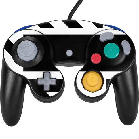 Black and White Geometric Shapes Nintendo Skins