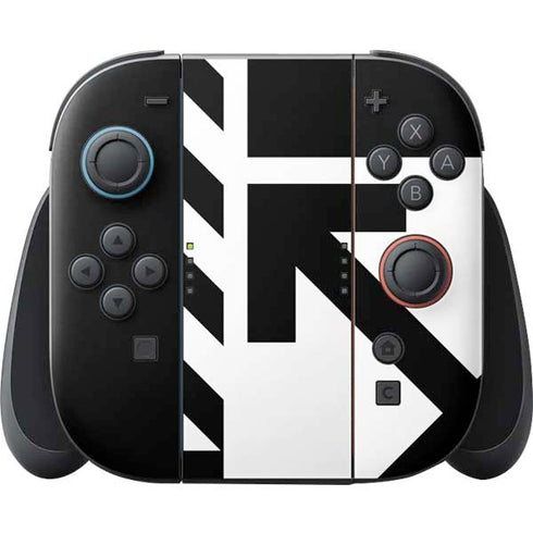 Black and White Geometric Shapes Nintendo Skins