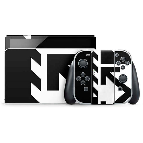 Black and White Geometric Shapes Nintendo Skins
