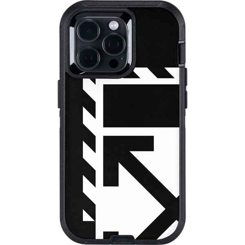 Black and White Geometric Shapes Otterbox Defender iPhone Skin