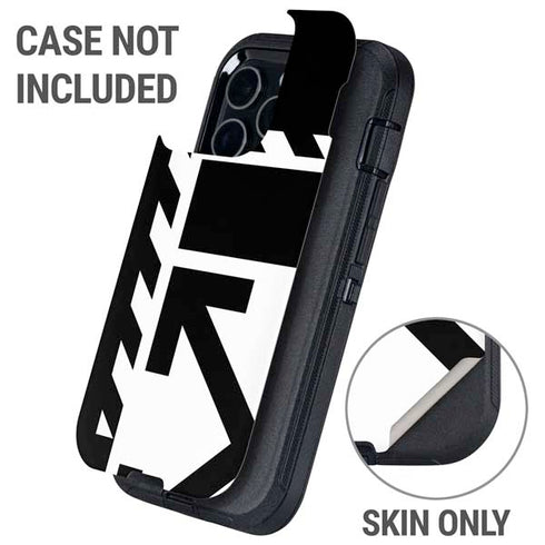 Black and White Geometric Shapes Otterbox Defender iPhone Skin