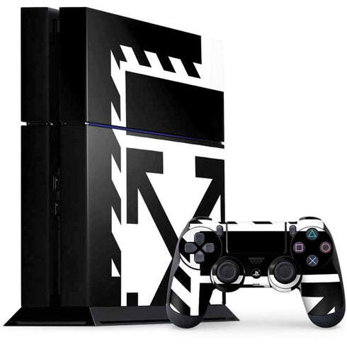 Black and White Geometric Shapes PlayStation PS4 Skins
