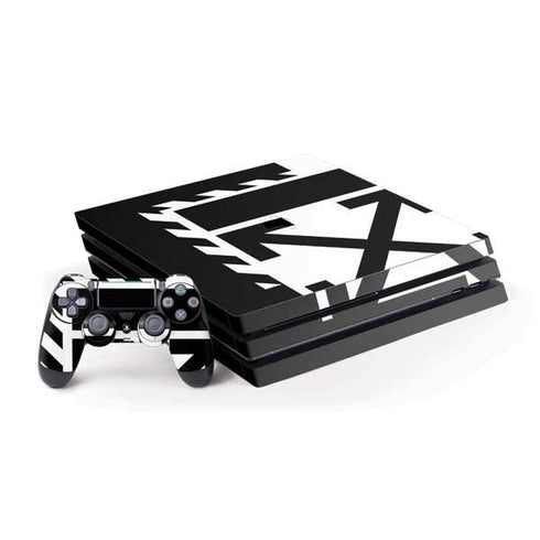 Black and White Geometric Shapes PlayStation PS4 Skins