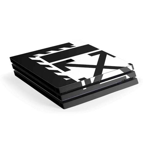 Black and White Geometric Shapes PlayStation PS4 Skins