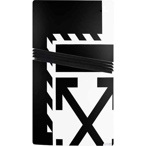 Black and White Geometric Shapes PS5 Pro Console Skin