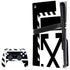 Black and White Geometric Shapes PS5 Pro Disk Bundle Skin