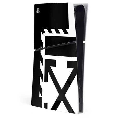 Black and White Geometric Shapes PlayStation PS5 Skins