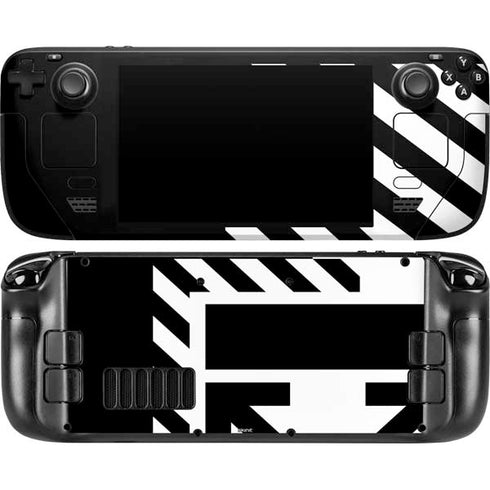 Black and White Geometric Shapes Steam Deck Handheld Gaming Computer OLED Skin