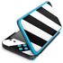Black and White Geometric Stripes Nintendo Skins