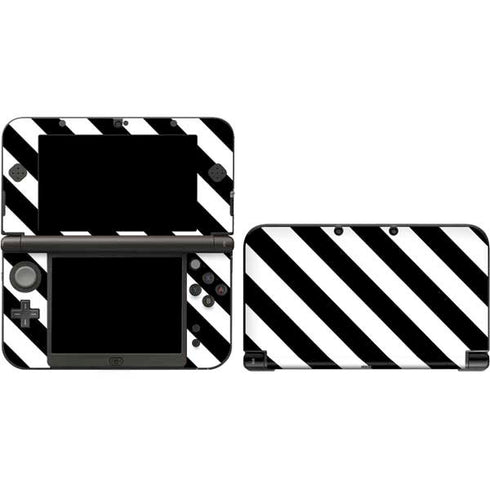 Black and White Geometric Stripes Nintendo Skins