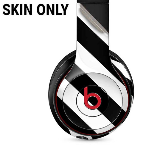 Black and White Geometric Stripes Beats Solo 3 Wireless Skin