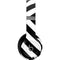 Black and White Geometric Stripes Beats Solo 4 Wireless Headphones Skin