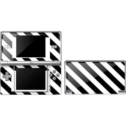 Black and White Geometric Stripes Nintendo Skins
