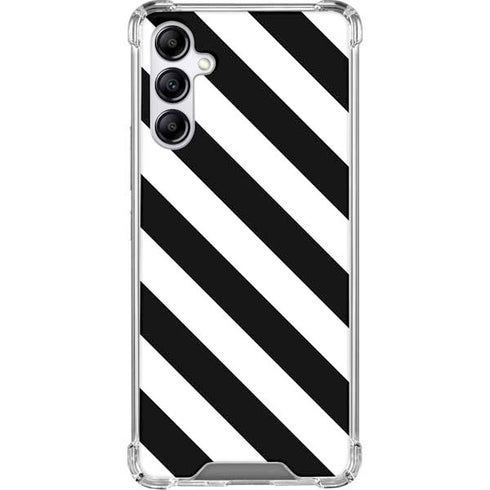 Black and White Geometric Stripes Gabb Phone 4 Clear Case