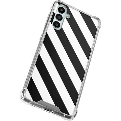 Black and White Geometric Stripes Gabb Phone 4 Clear Case