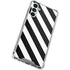 Black and White Geometric Stripes Gabb Phone 4 Clear Case