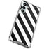 Black and White Geometric Stripes Galaxy A16 5G Clear Case