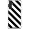 Black and White Geometric Stripes Galaxy A17 Clear Case