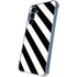 Black and White Geometric Stripes Galaxy A35 5G Clear Case