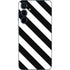 Black and White Geometric Stripes Galaxy A35 5G Skin