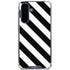 Black and White Geometric Stripes Galaxy A36 5G Clear Case