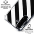Black and White Geometric Stripes Galaxy A36 5G Clear Case