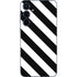 Black and White Geometric Stripes Galaxy A36 5G Skin