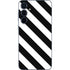 Black and White Geometric Stripes Galaxy A55 5G Skin