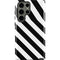 Black and White Geometric Stripes Galaxy S23 Ultra Pro Case