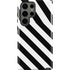 Black and White Geometric Stripes Galaxy S23 Ultra Pro Case