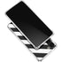 Black and White Geometric Stripes Galaxy S24 FE Clear Case
