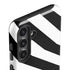 Black and White Geometric Stripes Galaxy S25 Impact Case
