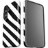 Black and White Geometric Stripes Galaxy S25 Impact Case