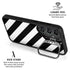 Black and White Geometric Stripes Galaxy S25 Kickstand Case