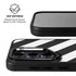 Black and White Geometric Stripes Galaxy S25 Kickstand Case