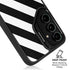 Black and White Geometric Stripes Galaxy S25 Kickstand Case