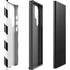 Black and White Geometric Stripes Galaxy S25 Ultra Impact Case