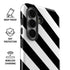 Black and White Geometric Stripes Galaxy S26 Impact Case