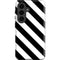 Black and White Geometric Stripes Galaxy S26 Plus Impact Case