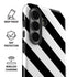 Black and White Geometric Stripes Galaxy S26 Plus Impact Case