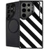 Black and White Geometric Stripes Galaxy S26 Ultra Kickstand Case