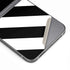 Black and White Geometric Stripes Galaxy Z Flip6 Skin