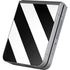 Black and White Geometric Stripes Galaxy Z Flip6 Skin