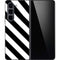 Black and White Geometric Stripes Galaxy Z Fold5 5G Skin
