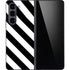 Black and White Geometric Stripes Galaxy Z Fold5 5G Skin