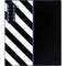 Black and White Geometric Stripes Galaxy Z Fold6 Skin