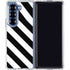 Black and White Geometric Stripes Galaxy Z Fold7 Clear Case