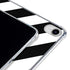 Black and White Geometric Stripes iPad 11th Gen (2025) Clear Case