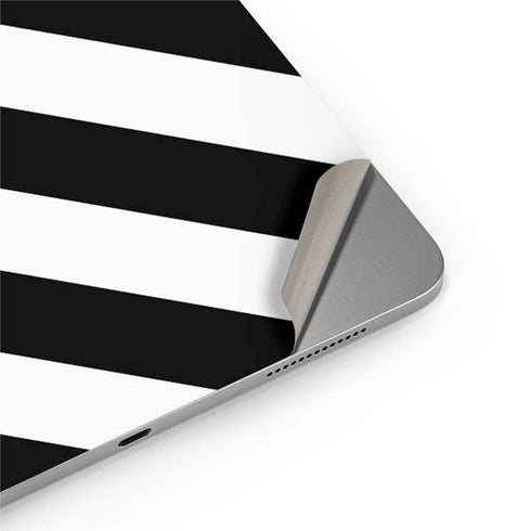 Black and White Geometric Stripes Apple iPad Air Skin