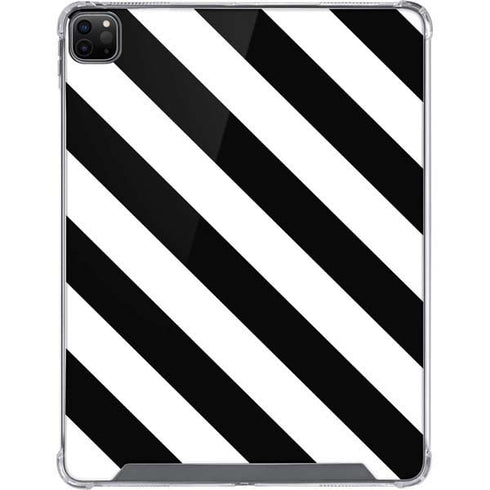 Black and White Geometric Stripes iPad Cases